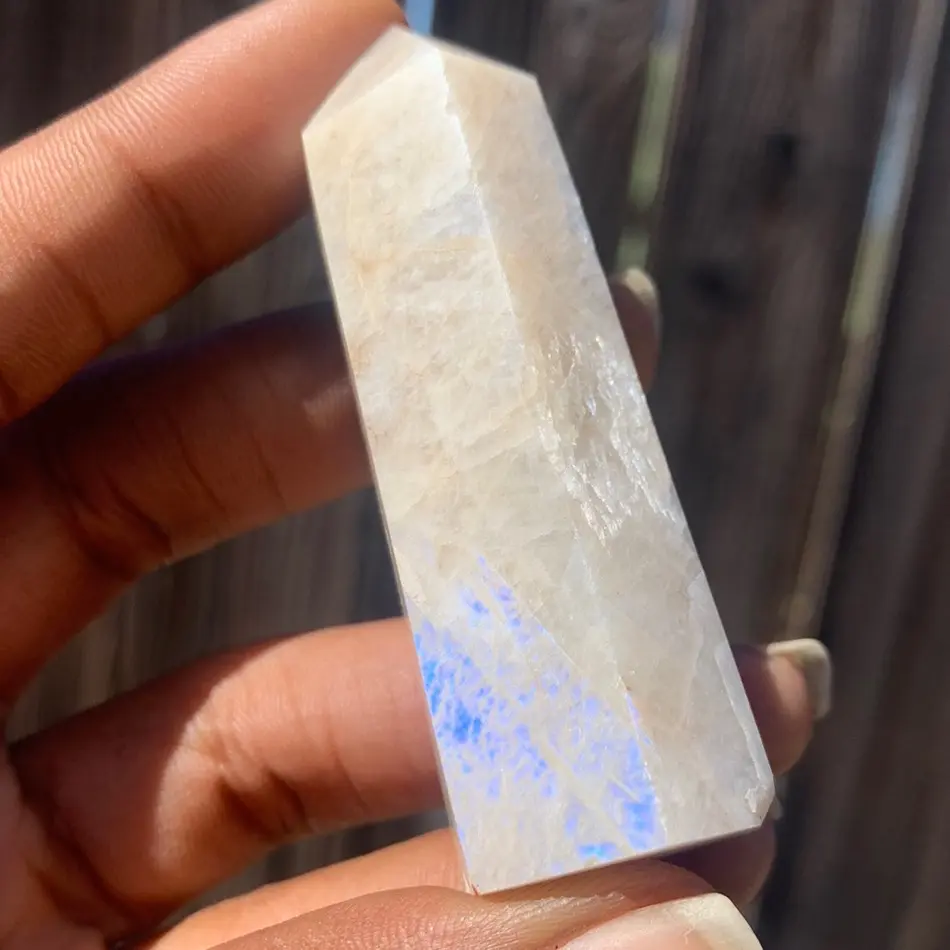 Natural Moonstone Crystal Tower Small