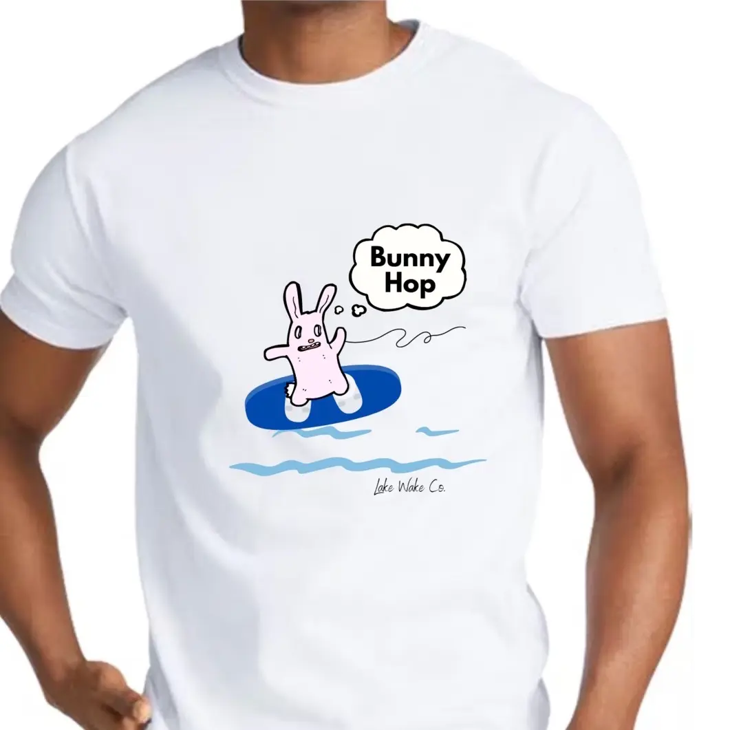 Bunny Hop Short Sleeve Wakeboard Cotton White