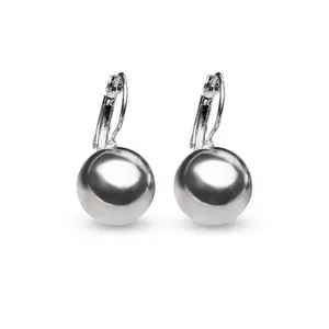 Lightweight Metal Round Ball Drop Dangle Earrings for Women