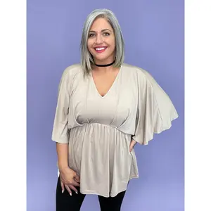 Johanika Taupe Top