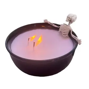 Spa Day Skeleton Candle