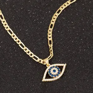Evil Eye pendant with necklace