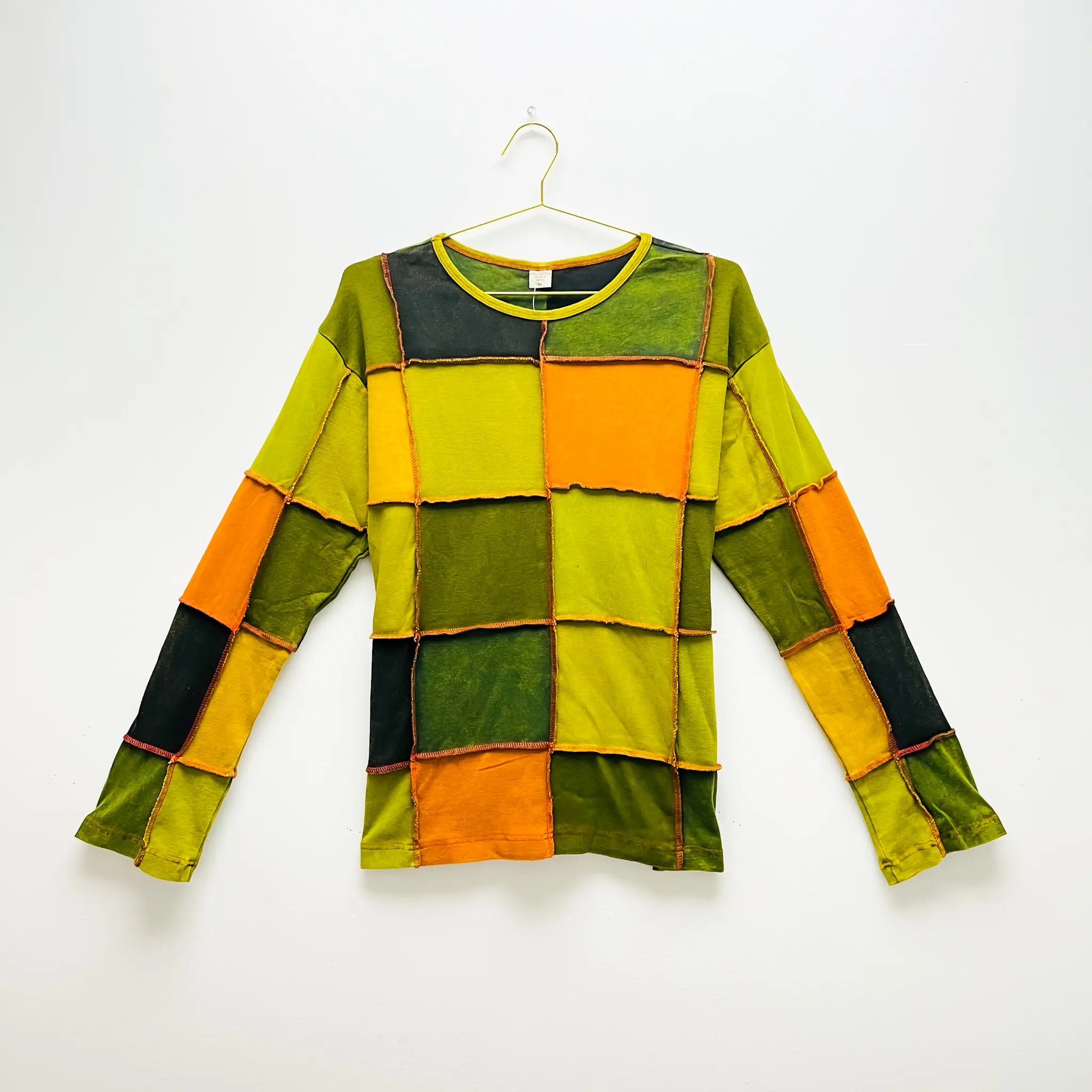 Patchwork Cotton Sweater , Patch Pull Over, Unisex Vintage Earth Tone Fall Winter Oversized Jacket, Hippie Sweater, Boho Plus Size Unisex Gothic Sweater, Handmade Long Sleeve Grunge Pull OverR