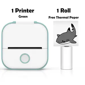 Pink/Green Original Pocket Printer (1 Free Non Adhesive Roll)
