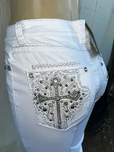 White cross jean