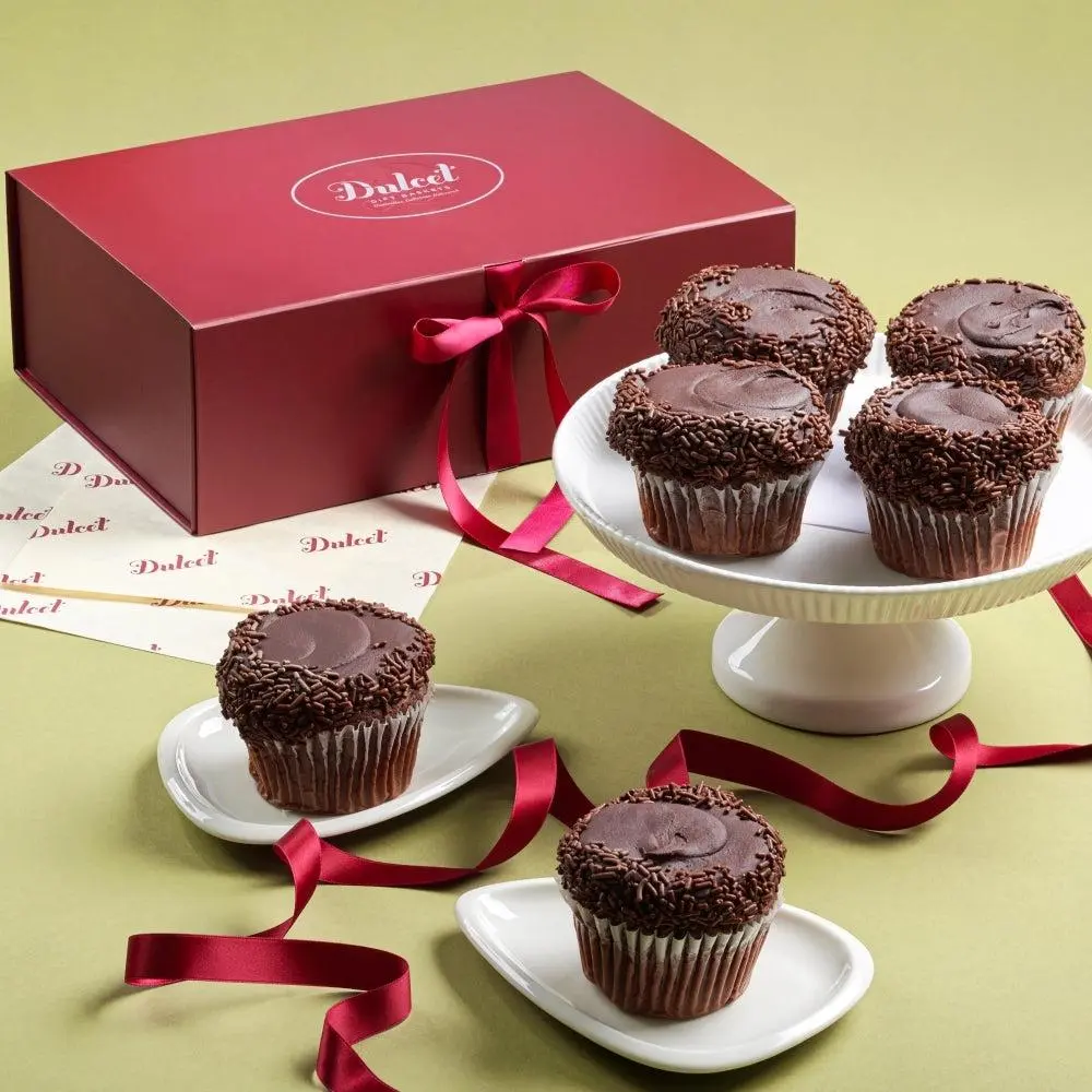 Favorite Chocolate Fudge Cupcake Gift Box Dulcet