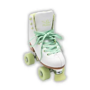 Lucky White Roller Skates