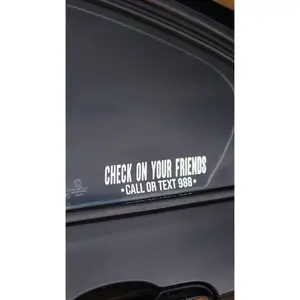 Check on your friends 988 sticker Check on your friends 988 sticker